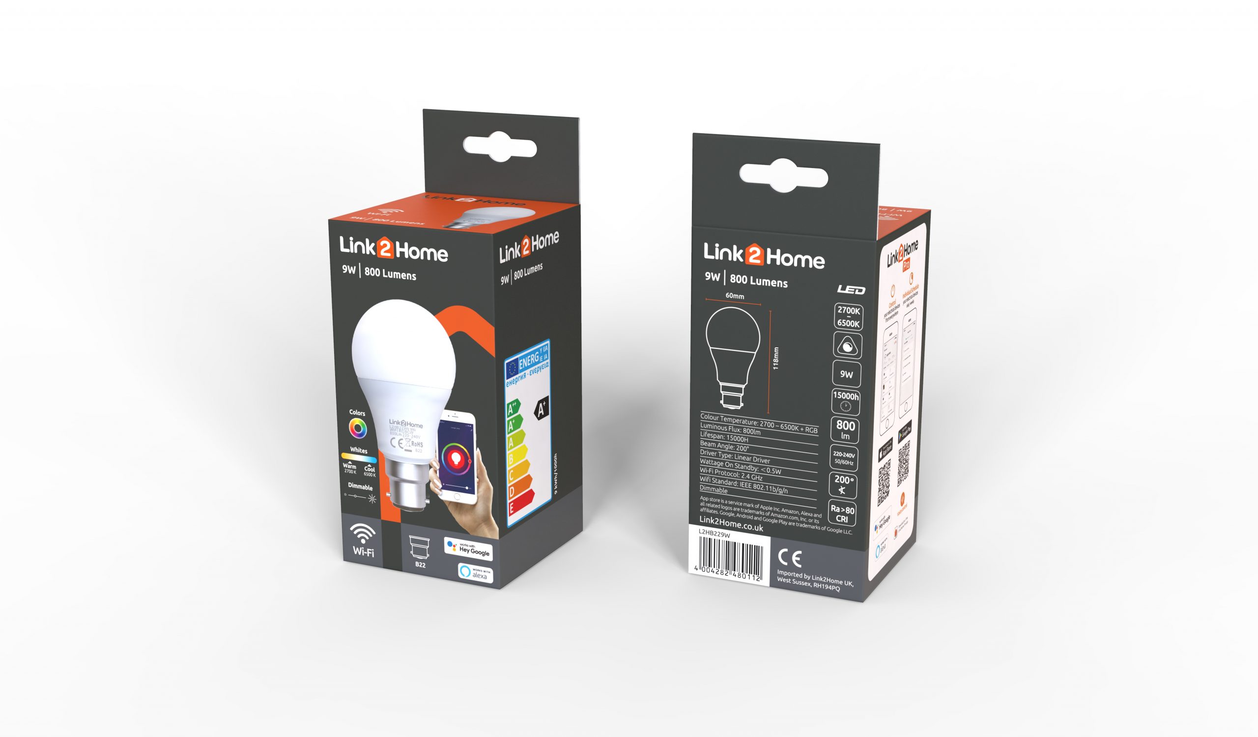 Smart, lamp, bulb, home automation, lighting, LED, SMG, RGB, dimmable, dicco, colour, color, white, cool, warm, app control, group, alexa, google, voice, security
