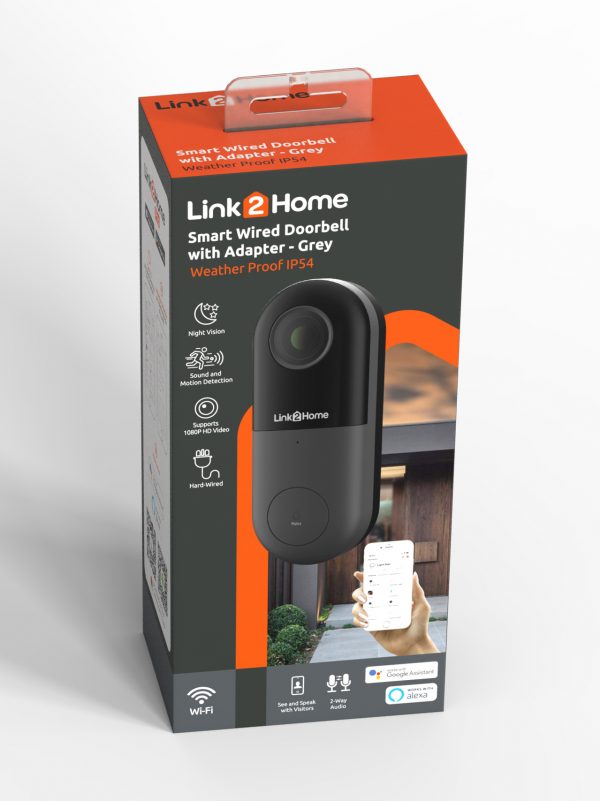 Battery, Doorbell, Outdoor, camera, Camera, Flex, indoor, smart home, automation, security, alexa, google, assistant, pet, monitor, baby, home, office, ring, nest, hive, kami, ezviz, tcp, weatherproof, driveway, garage, ring, visitor, wired, adapter