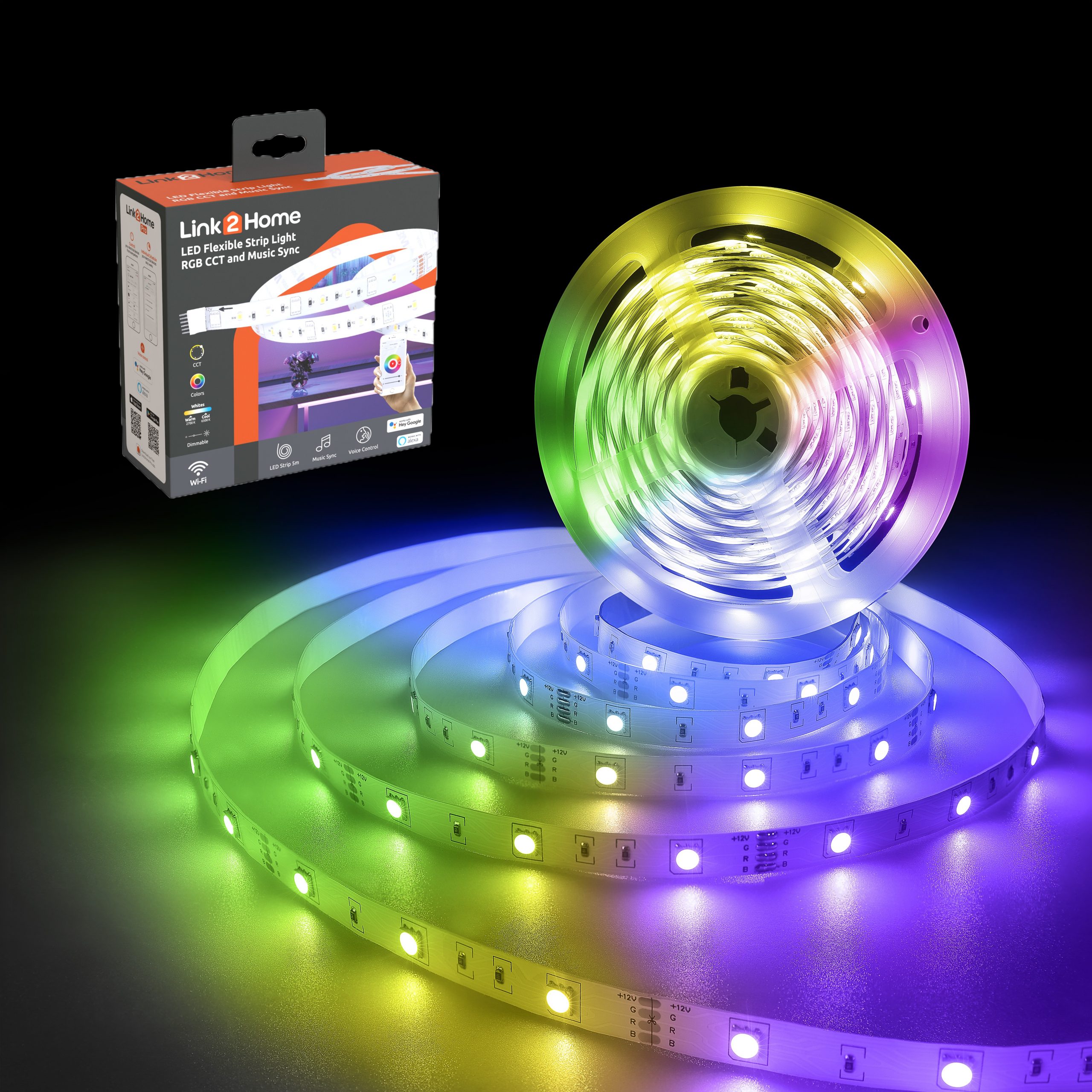 Link2Home » L2H-STRIPRGBCCT – Smart Light Strip with Colours and